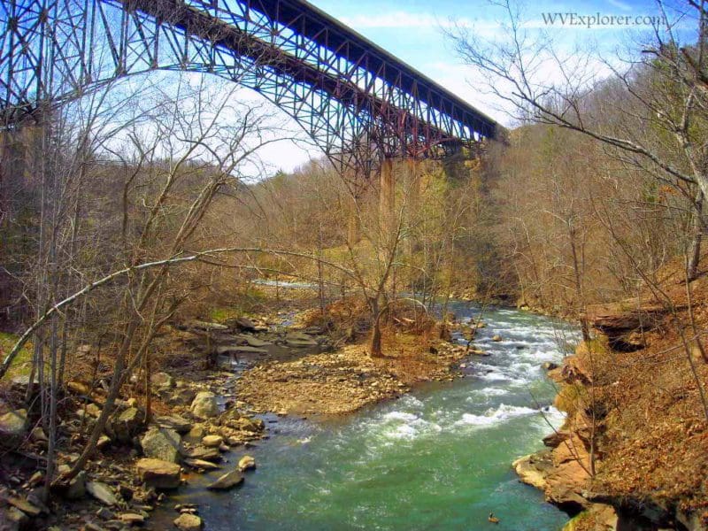 Bluestone River at I-77 Bridge, Eads Mill, WV, Mercer County, Bluestone Region