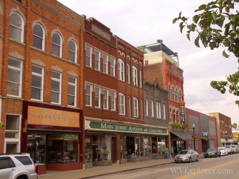 Main Street buildings in Buckhannon, WV, Upshur County, Monongahela Valley Region