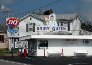 Vintage Dairy Queen sign at Grafton, WV, Taylor County, Monongahela Valley Region