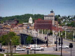 Jefferson Bridge into Fairmont, WV, Marion County, Monongahela Valley Region