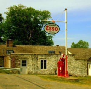 Esso station at Arthurdale, WV, Preston County, Monongahela Valley Region