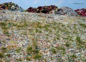 Broken Fiesta dinnerware at Newell, WV, Hancock County, Northern Panhandle Region