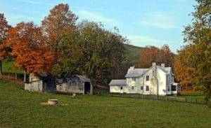 Greenbrier Valley farm near Alderson, WV, Greenbrier County, Greenbrier Valley Region