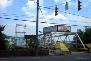 Toll bridge over Ohio River at Newell, WV, Hancock County, Northern Panhandle Region