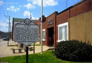 Marker at Nitro City Hall, Nitro, WV, Putnam County, Metro Valley Region