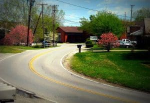 Pea Ridge Road in Pea Ridge, West Virginia, Cabell County, Metro Valley Region