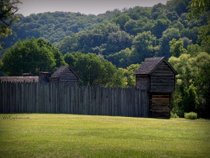 Palisade at Pricketts Fort Palisade at Pricketts Fort State Park, Mount Harmony, WV Marion County, Monongahela Valley Region