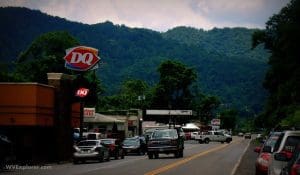 New River restaurants at Hinton, WV, Summers County, New River Gorge Region