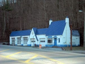 Pure Oil Station at Bramwell, WV, Mercer County, Bluestone Region