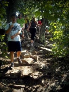 Hikers atop Seneca Rocks, Seneca Rocks, WV, Pendleton County, Potomac Branches Region