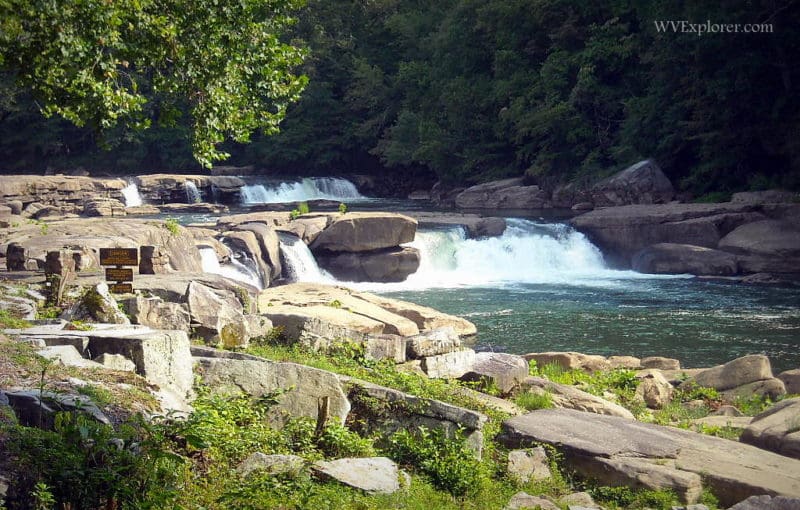 Falls at Valley Falls State Park, Marion County, Monongahela Valley Region