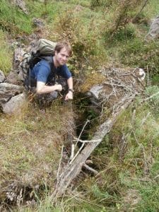 Caver In Brush By Nelson in West Virginia