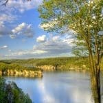 Summersville Lake in spring, Summersville Lake Wildlife Management Area, Nicholas County