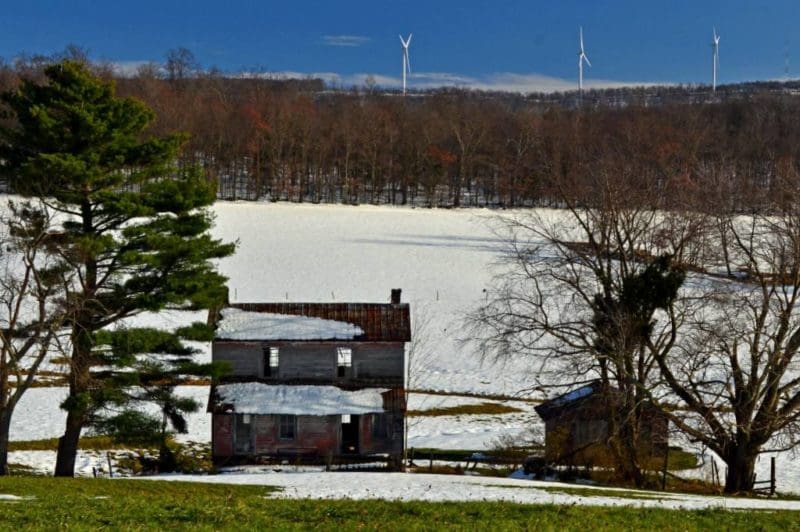 Allegheny Wind Farm Wind turbines in Allegheny Highlands Region