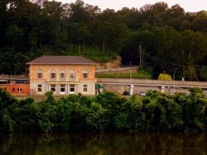 Rail station near Carriage Trail, Charleston, West Virginia