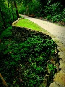 Rock walls along Carriage Trail, Charleston, West Virginia