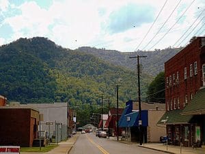 Main Street in Man, West Virginia, Logan County, Hatfield & McCoy Region