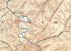 Backbone Mountain West Virgnia 1885