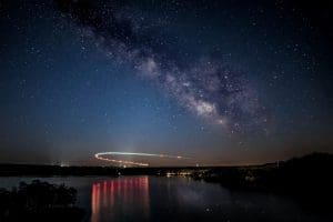 Milky Way At Summersville Lake Anne Johnson in West Virginia