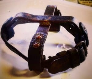 A cap from the electric chair used at the W.Va. Penitentiary