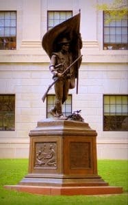 Mountaineer Monument Charleston in West Virginia