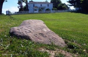 Ferguson's Rock, of unknown origin, is located on the lawn of Wildwood at Beckley, W.Va.