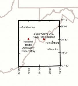 The National Radio Quiet Zone includes much of eastern West Virginia.