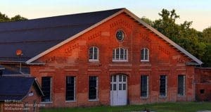 Beautiful and functional, windows and doors admit light into the B&O Shops in Martinsburg, West Virginia.