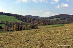 Autumn comes to the Briery Mountains in Preston County near Cranesville, West Virginia (WV).