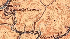 Strange Creek wanders through the forests of central West Virginia to meet the Elk River.