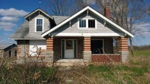The historic Whitlock farmhouse has long been a landmark near Fayetteville, West Virginia.
