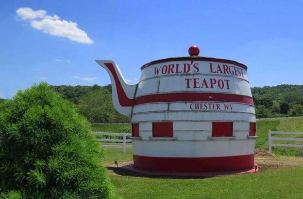 Val Baldwin Carnell's photo of the Chester Teapot was taken just as a stray cloud drifted over the spout.