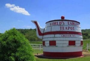 Val Baldwin Carnell's photo of the Chester Teapot was taken just as a stray cloud drifted over the spout.