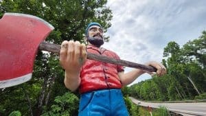 Paul Bunyan Statue Near Cottageville West Virginia