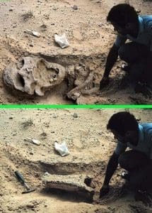 Doctored image from Pseudoarchaeology publication