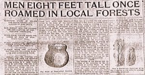An 1907 article in the Wheeling News helped popularize the ancient giants myth.
