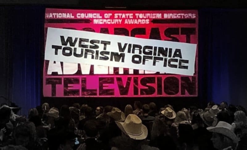 The West Virginia Tourism Office’s new television commercials took the industry’s top honor at the U.S. Travel Association’s Mercury Awards on Aug. 20, 2019.