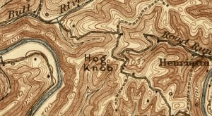 Hog Knob in Calhoun County near Grantsville, West Virginia, likely named for wild hogs that roamed the region.