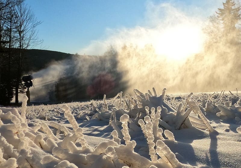 Snow-making commenced on schedule Nov. 1 at Snowshoe Mountain.