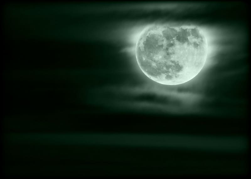 Wolf Moon over West VIrginia The Wolf Moon customarily rises over the West Virginia hills in January.