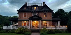 The Cafe Cimino welcomes diners and lodgers to the historic district in Sutton, West Virginia.