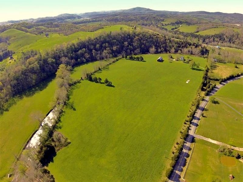 The valley of Indian Creek in Monroe County wanders through scenic farmscapes.