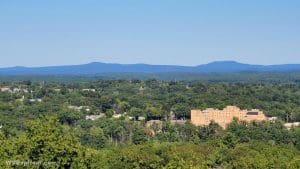 Outliers of the Allegheny Mountains rise beyond the tablelands in central Raleigh County north of Beckley, West Virginia.