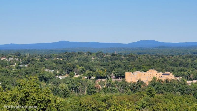 Outliers of the Allegheny Mountains rise beyond the tablelands in central Raleigh County north of Beckley, West Virginia.