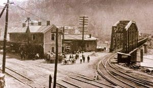 The passenger station at Thurmond has been restored by the National Park Service.