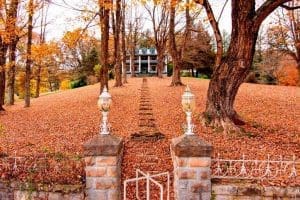 Shade trees were planted at Maplecrest to keep the residence cool in summer.