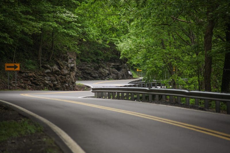 A popular section of The Talon winds along flanks of the New River Gorge near Hawks Nest.