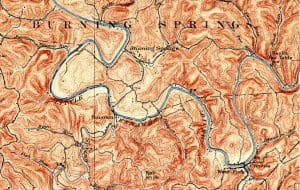 Burning Springs in 1905 was a shadow of its former self.