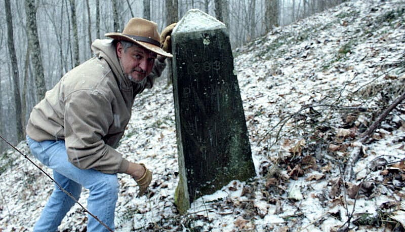 David Sibray at Northern Panhandle Monument David Sibray At Northern Panhandle Monument in West Virginia
