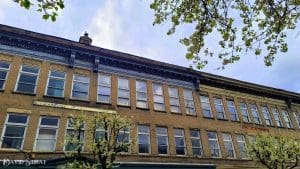 Arcaded windows and fanciful cornices grace buildings in the national historic district in Hinton, West VIrginia.